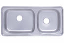 USD 1000 | stainless steel | Double Bowl | 1000 cm