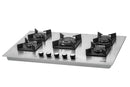 HANS 9112-23, built in gas hob, 90 cm, 5 burner, silver