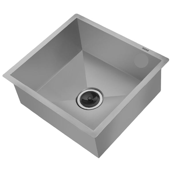Hans Handmade Kitchen Sink 46 × 61 cm With Drain Chrome H 61-46