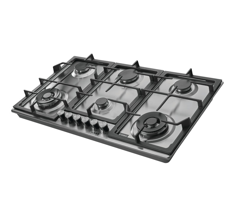 HANS BROGHO 9K4G2W X SF 90cm built-in gas hob stainless steel