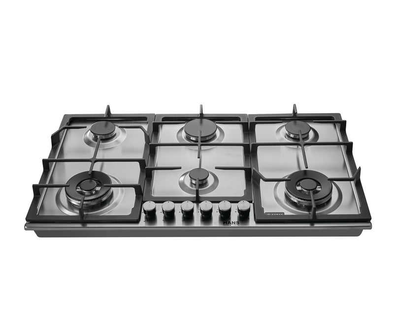 HANS BROGHO 9K4G2W X SF 90cm built-in gas hob stainless steel