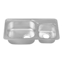 سيكو 750 دولار أمريكي | الفولاذ المقاوم للصدأ | وعاء مزدوج | 75 سم | أقحم