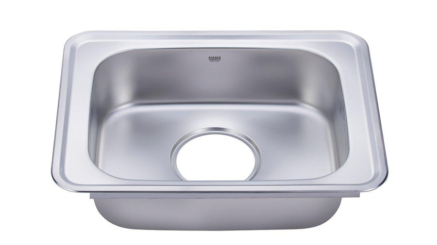 Hans Kitchen Sink 48 × 63 cm With Drain Chrome ISS 630