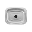 NK stainless steel single bowl sink - 39 cm inset